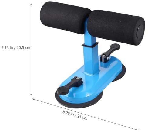 MUSISALY Abdominal Machine Crunches Aid Blue ABS Trainer for Men and Women, Waist Fat Reduction Equipment for Home Fitness, Belly Roll Exercise Device for Core Strengthening