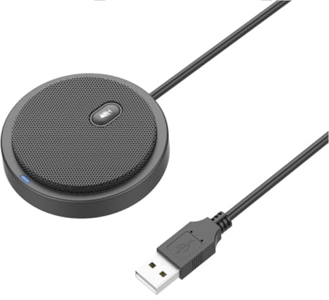 Alipis Microfono a Condensatore USB Supporto e Cavo per Conferenze | Kit Nero in Plastica e Metallo, Filtro Anti-Pop, Treppiede, Riduce i Rumori del Vento, Registra Sul Telefono