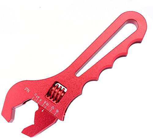 Mnixy AN3-16 - Chiave inglese professionale regolabile, colore: Rosso