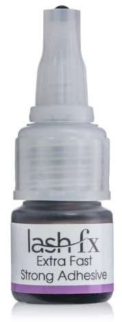 Lash FX Extra Fast Drying Strong Hold Eyelash Extension Glue - 2-3 Second Dry Time, Black Adhesive, Vegan Friendly