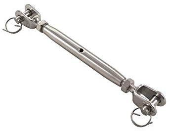 2 Stck M5 Sonnensegelspanner, Wantenspanner, Spannschloss, Seilspanner Edelstahl V4A