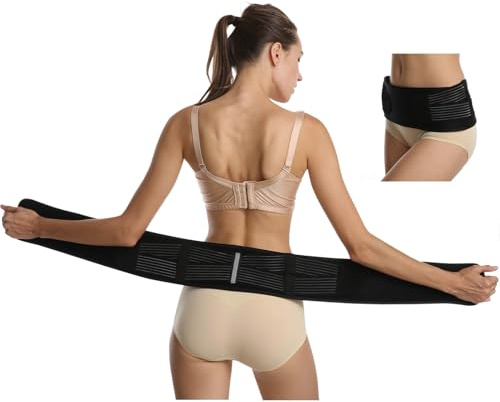 SUNFATT Sacroiliac SI Joint Belt for Women,Hip Brace for Women and Men Pain Relief & Stabilization,Plus Size Lower Back Support for Sciatica,Pelvis,SI Joint & Hip Pain (Fits Hip 43-57)