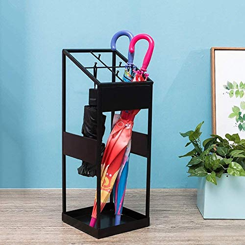 SENNIAN Umbrella Rack,Umbrella Barrel,Umbrella Base,Iron Household Hotel Lobby Umbrella Storage Rack Creative Floor Rain Gear Storage Holder 22 × 22 × 60Cm