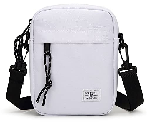Handy Umhängetasche Herren, Handy Schultertasche mit Geldbörse Herren, Klein Handytasche zum Umhängen Wasserdichte Reißverschluss Herrentasche Handtasche Handy Brieftasche Messenger Bag Kuriertasche
