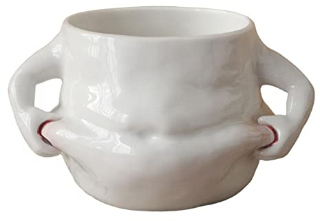predolo 400 ml Tazza in Ceramica, Tazze Creativa a Forma Di Ventre, Tazza Da Caffè Bevande Fredde Cacao Bevanda Pancia Grassa D'acqua Tazza Mattutina per Bevande, Acqua, Tè Al Latte, Succhi Di Frutta