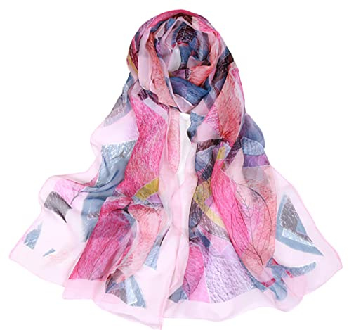 FAIRYGATE Womens Scarves Chiffon Scarf for Women Ladies Scarves Lightweight Soft Shawl Wrap Fashion Scarves for Women UK 30A44
