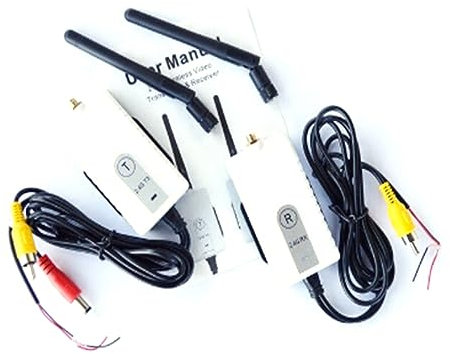 Jikoiuty Kit ricevitore radio da 2,4 G, accessori per autobus, furgoni, , rimorchi, telecamera posteriore, monitor video da 24 V