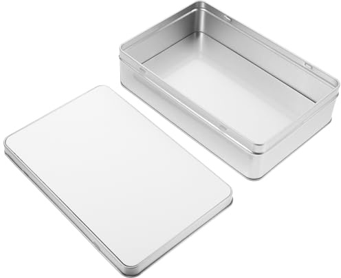 BESTonZON Kasten Sublimationsbonbondose Blanko-schachtel Für Hitzepresse Aufbewahrungsbox Für Lebensmittel Federmäppchen Dessert-verpackungsbox Leere Blechdose Keksdose Kann Eisen Metall
