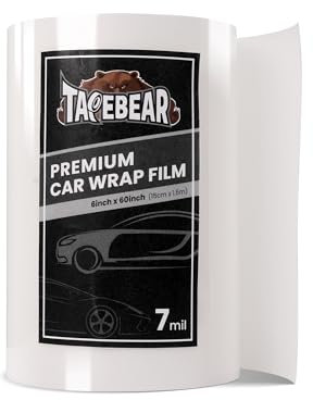 TAPEBEAR Paint Protection Film Clear Gloss 15cm x 150cm x 2Sheet, Self-Healing TPU Car Wrap Guard, 7mil Thick PPF Film, High Clarity, Non-Yellowing, UV & Scratch Resistant for Cars, Trucks, SUVs