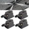 Begpoee 4 Pièces Gicleur Lave Glace, Buses D'Essuie-Glace De Pare-Brise Universelles, Gicleur Essuie Glace Voiture, Pare Brise Gicleur Lave Glace pour Bras d'Essuie-Glace De 8 mm 9 mm(Noir)