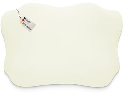 Dukal | Bezug passend für Glückstoff (Ergo) Orthopädisches Kissen | Zibroges Nackenkissen | DONAMA Memory Foam Kissen | 100% Baumwolle | Farbe: Creme