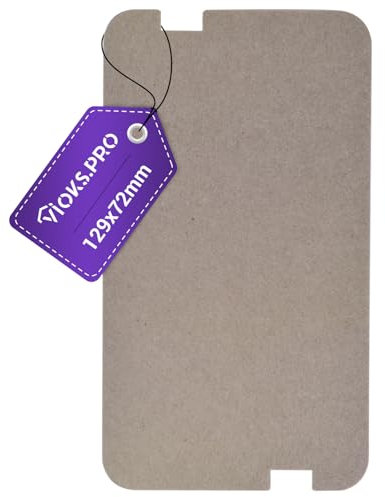 Viоks.pro Copertura per conduttore cavo, forno a microonde, 129 x 72 mm, ricambio per piastra mica Sharp PCOVPA309WRE0 AEG 50280602009 Miеle 06636830 - Paraspruzzi per microonde