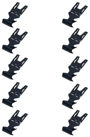 Lot de 10 petites pinces en métal noir pour étiquettes de prix de magasin de pain pour étagères de supermarché