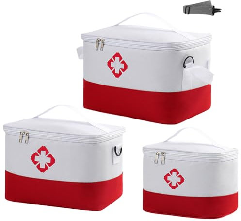 Bärbart första hjälpen-set Asudaro S/M/L 1/3 st husapotek Oxford-tyg nödförnödenheter väska med stor kapacitet för hemmet bil resor camping lastbil vandring sport kontor fordon utomhus