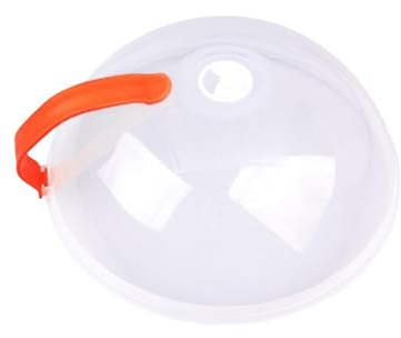 Poupangke Transparente Mikrowellen-Abdeckhaube, transparente Spritzer-Abdeckung für Mikrowellen-Lebensmittel, hält den Ofen sauber, verhindert Ölspritzer, Teller, Schüssel Deckel für Reste, Grill