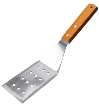 Mikinona Espátula De Acero Inoxidable Mango De Madera Pastelería y Más