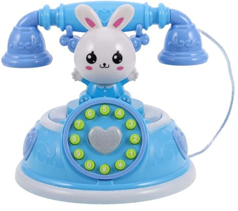 DRESSOOS Retro Telefonspielzeug, Kleinkind Telefonspielzeug, Kindertelefonspielzeug, Altes Telefon, Requisite, Spielzeugtelefon, Retro Festnetztelefon, Wählscheibentelefonspielzeug,