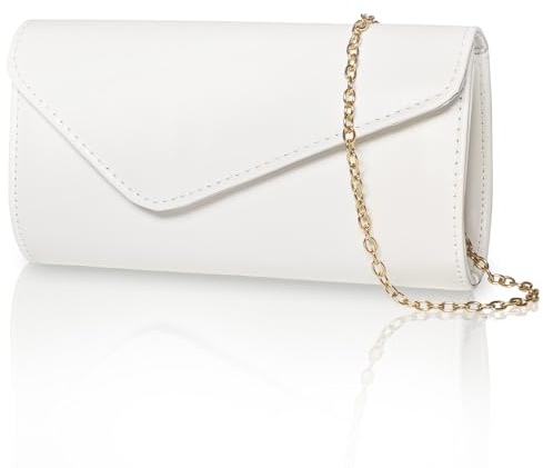 LIAPAWPAW Clutch Purse for Women, Trendy Leather Envelope Evening Bags & Chain, Formal Wedding Cocktail Prom Party Handbags