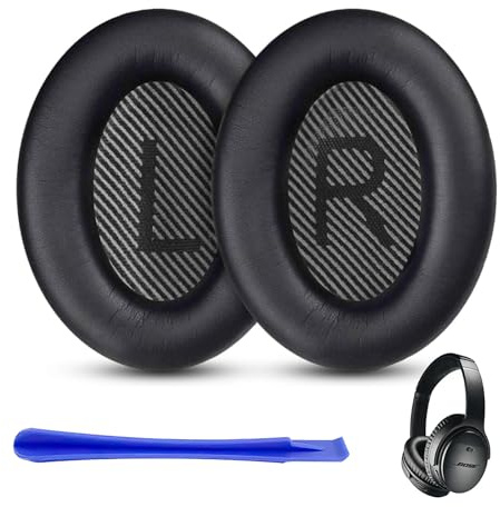 Aeni Bose QuietComfort 35 (QC35 II) Headphones Bose qc35 Replacement Earpads, Professional Earpads Cushions, Ear Pads Replacement with Softer Leather, Noise Isolation Foam