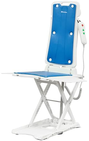 Real Relax Electric Chair Lift, Portable Floor & Bath Lift, Foldable, IP68 Waterproof, Seat Belts, Floor Lift for Elderly, Support Up to 300 LBS