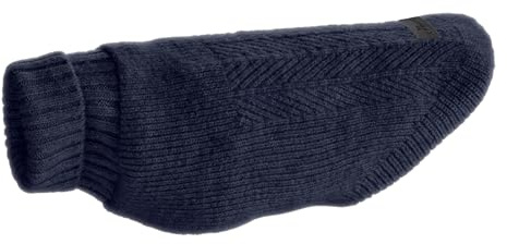 HUNTER Genf Hundepullover | recyceltes Polyester, waschbar, umgschlagbarer Halskragen, hohe Elastizität, Farbe: Dunkelblau, Größe: 60