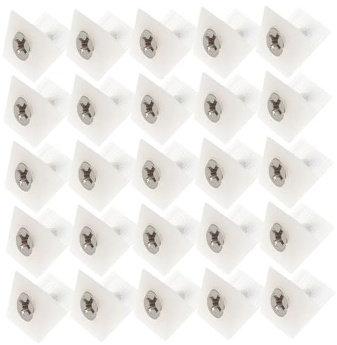 HAPINARY 106 piezas Soportes de Cuña para Muebles Ángulo Refuerzo para Caídos Tornillos Plástico Resistente para Estantes y Armarios Reparación Práctica y Duradera