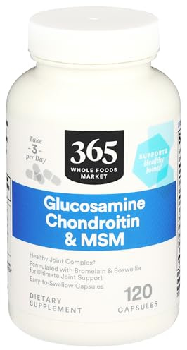 365 by Whole Foods Market, Glucosamine Chondroitin and MMS, 120 Capsules