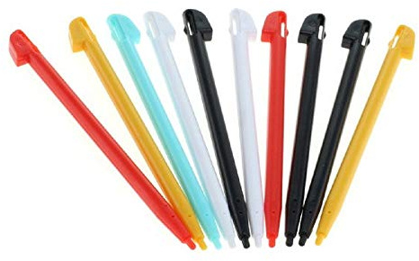 subtel 10x Lápiz Óptico Compatible con Nintendo Wii U Gamepad | Multicolor, Plastic