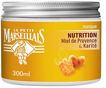 Le Petit Marseillais Pflegemaske für trockenes und geschädigtes Haar, Honig der Provence & Shea, 300 ml
