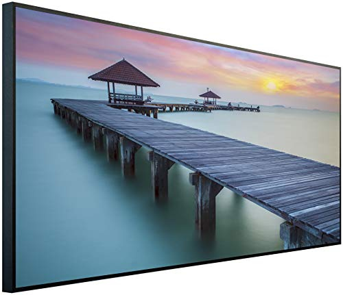 Ecowelle infrared heater with image | 1200 watts | 60x120cm | Infrared heating| | Made in Germany