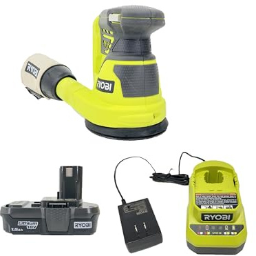 Ryobi RROS18-0 Exzenterschleifer, 18 V, ONE+ Akku, ⌀ 125 mm, Kit 2,0 Ah