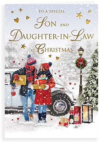 Julkort son & Daughter in Law - 23 x 15 cm - Regal Publishing