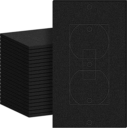 50 Pcs Outlet Gaskets, Foam Insulation Draft Sealers for Switches, Black