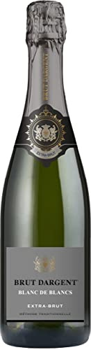 Brut Dargent - Sekt Blanc de blancs Extra Brut - Qualitativ hochwertiger Sekt aus Frankreich, Methode traditionnelle (1 x 0.75 L)