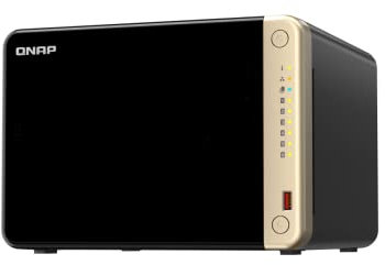 QNAP TS-664-8G-US 6 Bay High-Performance Desktop NAS with Intel Celeron Quad-core Processor, M.2 PCIe Slots and Dual 2.5GbE (2.5G/1G/100M) Network Connectivity (Diskless)