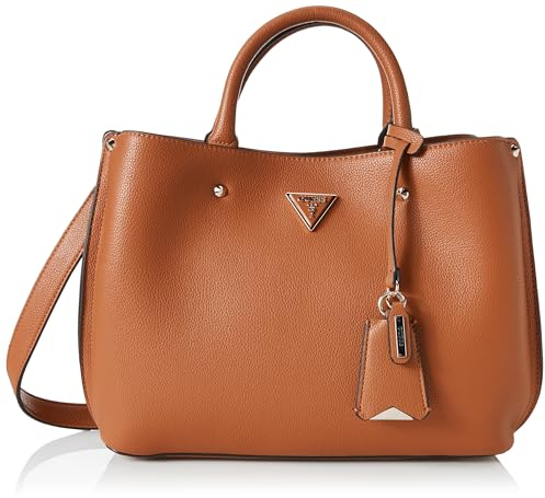 GUESS Meridian Girlfriend Satchel Cognac