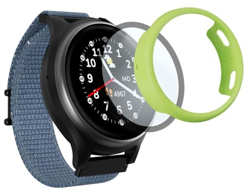 ANIO Protector Case 6 Kinderuhr, Schutzhülle & Schutzfolie, Lemon Neon | Displayschutz vor Kratzern, Stößen & Beschädigungen, Kinderleichte Montage, Volle Touchscreen-Funktionalität