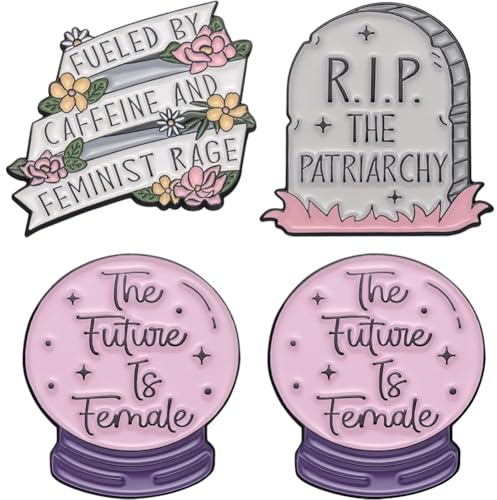 Feministische Broschen, Anstecknadeln, 4 Stück, Mädchen, Feministische Anstecknadel, Brosche, Unterstützt Die Rechte Der Frauen, Anstecknadel, Abzeichen, Feminismus, Schmuck, Geschenk