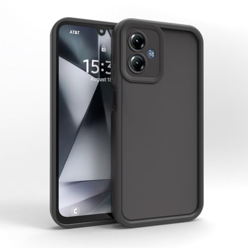PanXCase Funda para Motorola Moto G14 - Carcasa Silicona Delgada Suave Ligera Elegante Diseño, Protección Cámara Antichoque Antiarañazos Cover (Negro)