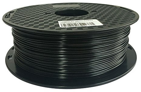 CC3D Filament PC Schwarz 3D-Drucker Filament 1,75mm Maßgenauigkeit +/- 0,05 mm 1kg Spule (2,2 LBS) 3D-Druckmaterial aus Polycarbonat Schwarz