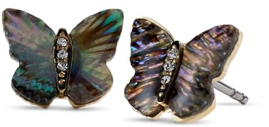 Fossil Damen Ohrringe aus goldfarbenem Edelstahl mit Pfosten-/Bolzenverschluss