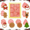 Cortadores de Galletas 3d Navidad, Dwafill Cortador Galletas Navideñas, Cortadores Galletas Niños, Haciendo Galletas Navideñas con Mi Hija (A)