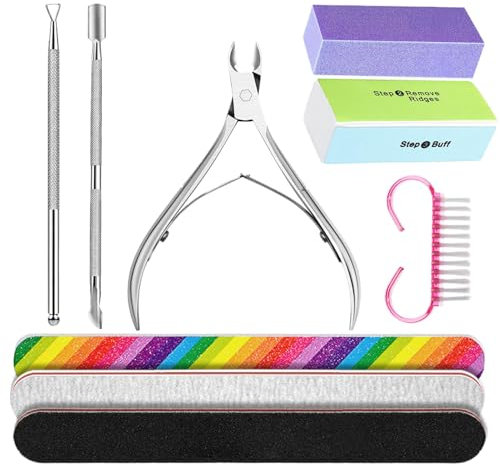 Kit de herramientas para el cuidado de las uñas,Kit para el cuidado de las uñas - Set de cuidado de uñas,Kit de herramientas de manicura y pedicura de acero inoxidable para el hogar, spa y tienda de u