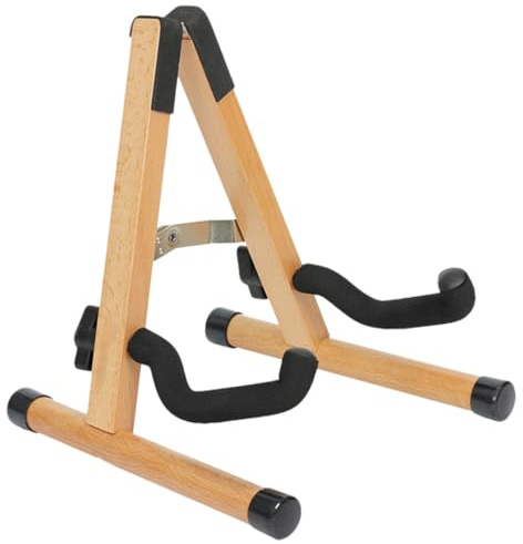 CATIEBYE Mandolin Rack Foldable Wooden Stand for Mandolin Support Rack Music Instrument Storage Shelf