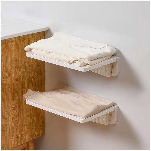 2 Sets Wandklapptisch, wandregal, Küchentisch für die Wand Bartisch, hängeregal, Regal küche, für die Wand im Büro, Küche, Esszimmer