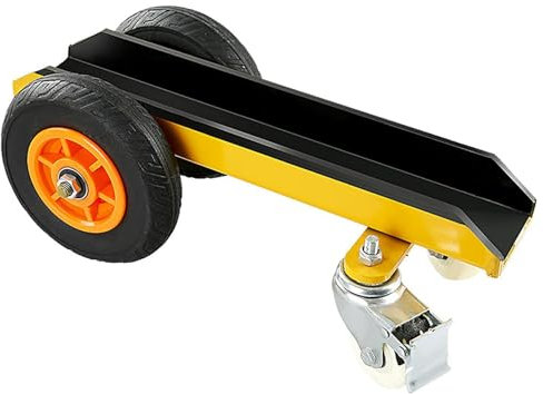 Material Handling Cart, Heavy Duty Swivel Wheel Trolley with Brakes and 4 Wheel Solid Tires, 660 Lbs Load Capacity, Safe and Stable, for Various Materials, Glass, Plywood, Doors, Windows, Drywall