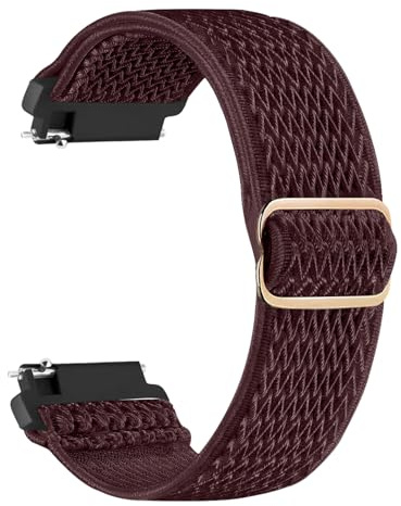 chinbersky Elastiskt klockarmband i nylon 16 mm 18 mm 19 mm 20 mm 22 mm, justerbart ventilerande sportersättningsarmband för män kvinnor, 22mm, Nylon, Ingen ädelsten