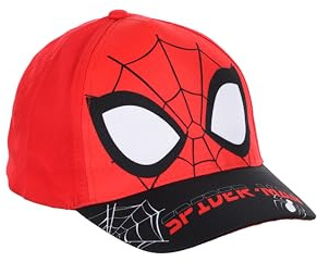 Marvel Spider Man Cappello per Ragazzi, Berretto da Baseball Estivo, Regalo per Bambino e Adolescenti | Rosso