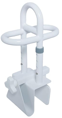 NEWFUN Agarraderas Baño para Mayores, Altura Regulable de 41 a 50CM, Capacidad de Carga de 137 KG, Soporte para Bañera Blanco, Apto para Personas Mayores.