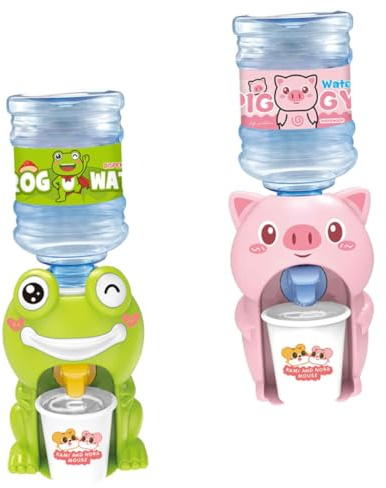 Hemobllo 2 Piezas Dispensador de Agua Infantil con Diseño de Cerdito y Juguete Educativo Multifunción para Mini para Desarrollo de Habilidades y Divertido